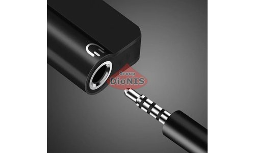 Переходник 2 в 1 Lightning to Jack 3.5mm to Lightning MY032 Black разветвитель для наушников и зарядки 19773 - 3