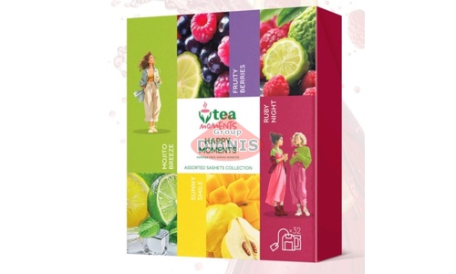 Набір чаю Tea Moments Happy Moments Щасливі Моменти 32 сашета 4 вкуса по 8 шт - 1