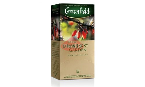 Чай чорний Greenfield Barberry Garden 25 пакетів по 1.5 г з барбарисом, термосаше Грінфілд - 1