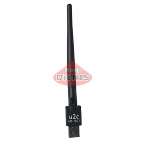 Адаптер USB WiFi U2C (на чипе 7601) 2 dBi 150 Мбит/с Сетевой адаптер b/g/n