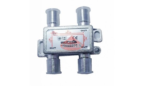 Splitter 3-WAY OpenFOX 5-2250 MHZ Разветвитель с проходом питания 5В спутниковое, эфирное, кабельное ТВ - 1
