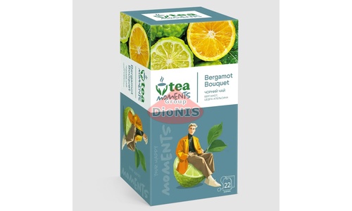 Чай черный Tea Moments Bergamot Bouquet Букет Бергамота 22 саш по 1.8 г - 2