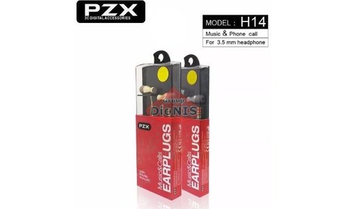 Наушники PZX H-14 Вакуумные, Stereo, Dark Gray, Bох, 3.5 мм (mini-Jack) (01731) - 2
