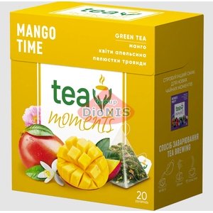 Чай зелений Tea Moments Mango Time Час Манго 20 пірамідок по 1.7 г