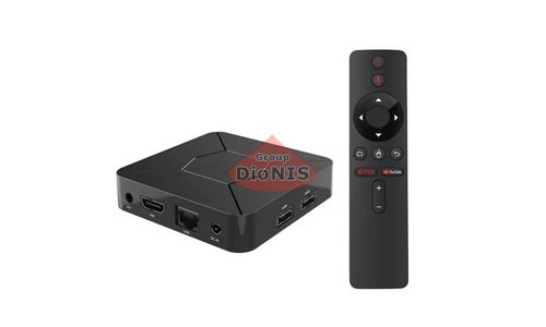 Медіаплеєр Q5 2/8 GB Smart TV Box 4K Allwinner H313 Android TV 10.0 WiFi 2.4/5+BT голос - 1