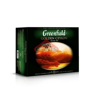 Чай черный Greenfield Golden Ceylon 50 пакетов по 2 г цейлонский, термосаше Гринфилд