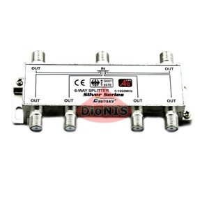 Splitter 6-WAY Eurosky 5-1000 MHZ Делитель Разветвитель 1/6 эфирное, кабельное ТВ
