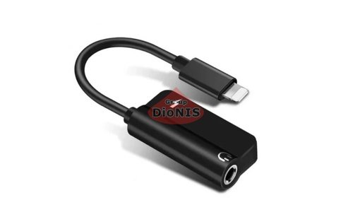 Переходник 2 в 1 Lightning to Jack 3.5mm to Lightning MY032 Black разветвитель для наушников и зарядки 19773 - 2