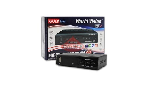 Ресивер World Vision Foros Combo S2/T2/C спутниковый и Т2 тюнер комбинированный - 1