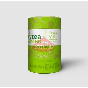 Чай зеленый Tea Moments Сitrus Chill Цитрусовая Свежесть ТУБУС 70 г листовой с мятой и лемонграссом