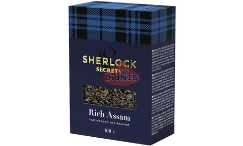 Чай черный Sherlock Secrets Rich Assam Насыщенный Ассам 100 г Среднелистовой - 1