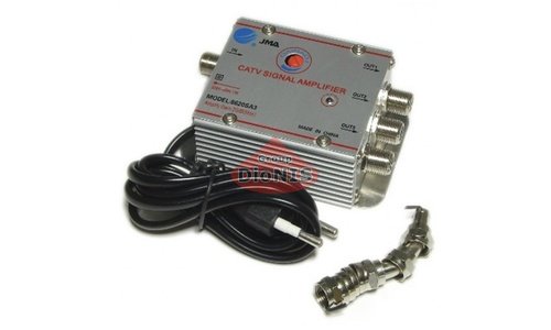 Усилитель домовой JMA 8620SA3 (IN 1 OUT 3 20dB) для эфирного ТВ 220В 45-860 МГц - 1