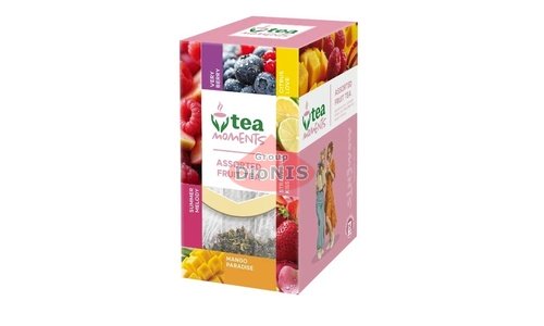 Набір чаю Tea Moments Assorted Fuit tea Асорті Фруктового чаю 15 кадді-пакет 5 смаків по 3 шт - 1