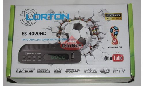 Ресивер LORTON ES-4090HD цифровий ефірний DVB-T2 - 1
