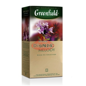 Чай черный Greenfield Spring Melody 25 пакетов по 1.5 г с чабрецом, термосаше Гринфилд