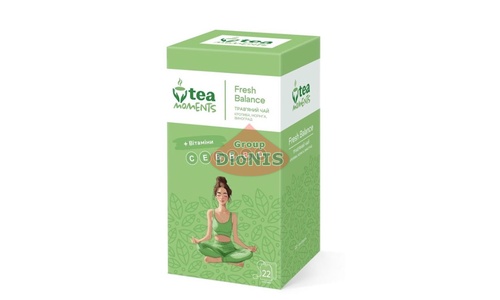 Чай травяной Tea Moments Fresh Balance Свежий Баланс 22 саш по 1.8 г + Витамины, крапива, моринга, виноград - 1