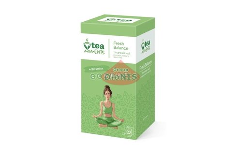 Чай трав'яний Tea Moments Fresh Balance Cвіжий Баланс 22 саш по 1.8 г + Вітаміни, кропива, морінга, виноград - 1