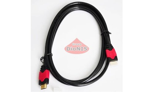 HDMI - HDMI кабель 2,0м ATCOM Ultra High Speed Full HD/4K/3D v1.4 Red/Gold блістер (14943) Знятий з виробництва - 3