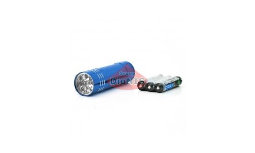 Кишеньковий ліхтарик Bailong BL-С709, 1LED, 1 режим, корпус-алюміній, живлення 3 * AA, 85 * 25мм, Blue, ОЕМ - 1