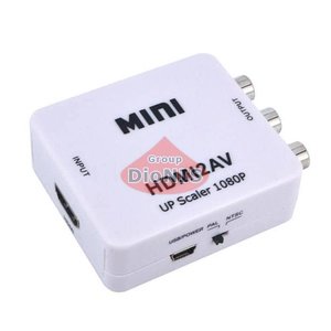 Перехідник Конвертор HDMI - AV 3RCA 1080P FullHD (білий)