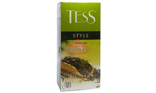 Чай зеленый TESS STYLE 25 пакетов по 2 г. без добавок - 2