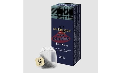 Чай чорний Sherlock Secrets Earl Grey Ерл Грей 25 пак по 2 г зі смаком бергамоту та лимону - 2