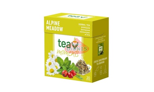 Чай фруктово-травяной Tea Moments Alpine Meadow Альпийский луг 20 пирамидок по 1.8 г - 1
