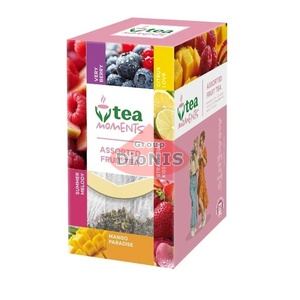 Набор чая Tea Moments Assorted Fuit tea Ассорти Фруктового чая 15 кадди-пакет 5 вкусов по 3 шт