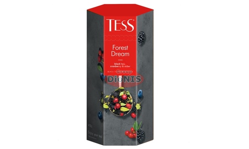 Чай чорний TESS FOREST DREAM 70 г листовий, подарунковий Тубус Преміальна колекція - 1