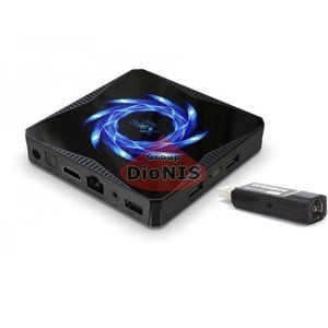 Комплект X96Q Max 4/32 GB Smart TV Box с USB Т2 приемником T230C (Android 10.0,  WiFi 2.4/5.0, Bluetooth)