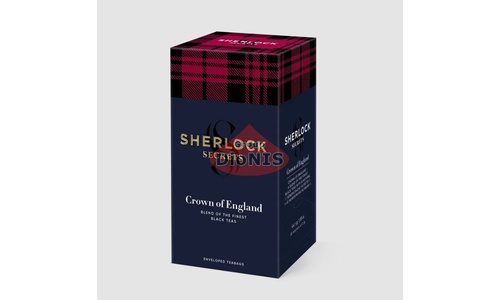 Чай черный Sherlock Secrets Crown of England Корона Англии 22 саш по 2 г байховый высшего сорта - 1