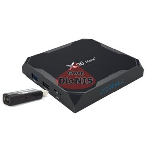 Комплект X96 MAX + (PLUS) 2/16 GB Smart TV Box с USB Т2 приемником T230C (Android 9.0, WiFi 2.4/5.0, Bluetooth)