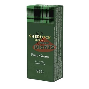Чай зеленый Sherlock Secrets Pure Green Чистый Зеленый 25 пак по 1.8 г