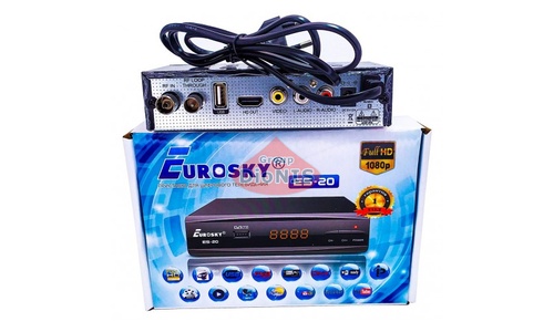 Комплект: Ресивер Eurosky ES-20 DVB-T / T2 + Антена ES-001 - 4