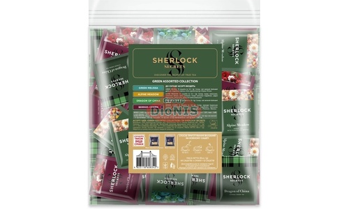 Набор чая Sherlock Secrets Green assorted Collection Зеленый Ассорти 48 сашетов 4 вкуса по 12 шт - 2