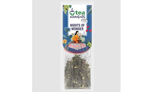 Чай бленд черного и зеленого Tea Moments Nights of Wonder Ночи Чудес 15 кадди-пакет по 2.2 г с цветами и фруктами - 3