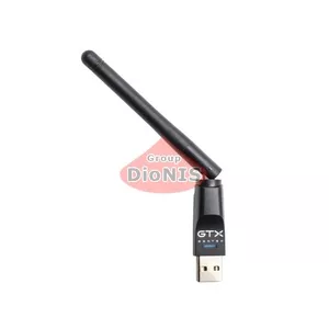 Адаптер USB WiFi GEOTEX GTX (на чипе 5370) 2 dBi (135 мм) 150 Мбит/с Сетевой адаптер b/g/n