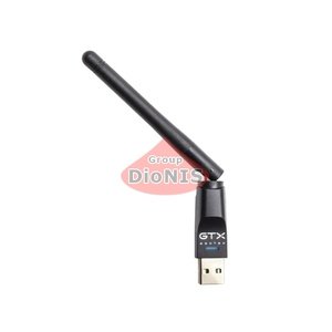 Адаптер USB WiFi GEOTEX GTX (на чипе 5370) 2 dBi (135 мм) 150 Мбит/с Сетевой адаптер b/g/n