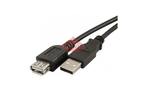 Подовжувач USB 2.0 AM/AF 3.0 m чорний 02109 - 1