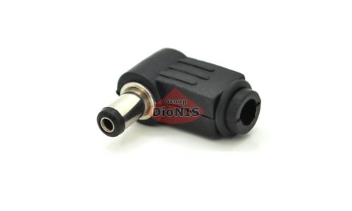 Перехідник DC 5.5 х 2.1 мм для блоку живлення 90° кутовий під пайку 13156 - 1