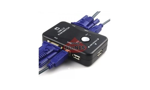 2-х портовий KVM свіч перемикач USB (15677) Model KVM-21UA 2Port USB 2.0 Switch - 7