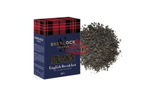 Чай черный Sherlock Secrets English Breakfast Английский Завтрак 100 г Среднелистовой - 2