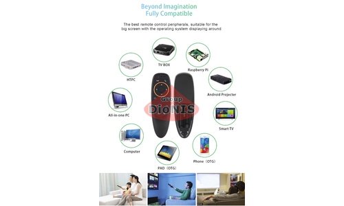 Пульт Air Mouse G10S 2.4 GHz голосовое управление гироскопический для смарт приставки, телевизора - 8