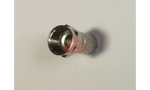 F-гайка (упаковка 100 шт) Недорога Під кабель RG-6 Накрутка L=18мм Цинк (000178) - 3