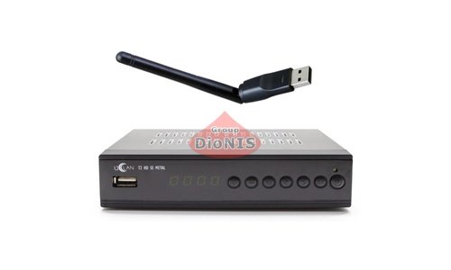 Комплект: ресивер UCLAN U2C T2 HD SE Metal C/T2 (Програмуємий пульт) + WiFi адаптер - 3