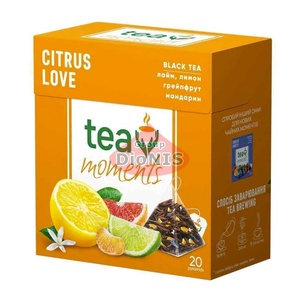 Чай черный Tea Moments Citrus Love Цитрусовая Любовь 20 пирамидок по 1.7 г