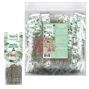 Чай зеленый Tea Moments Original Green Vibe Оригинальное зеленое настроение 50 кадди-пакет по 2.2 г