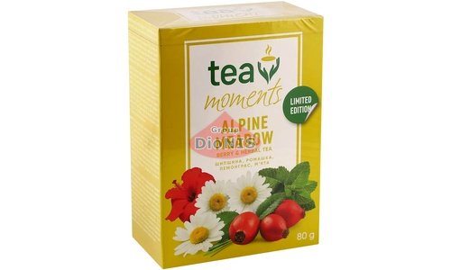 Чай фруктово-трав'яний Tea Moments Alpine Meadow Альпійський луг 80 г листовий - 1