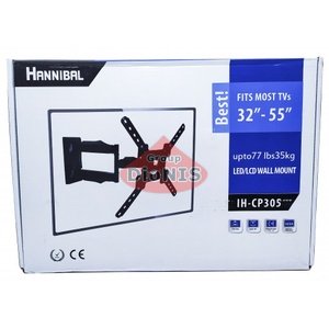 Кріплення ТВ Hannibal IH-CP305 чорний Кронштейн Виносний поворотно-похилий 32-55" до 35 кг