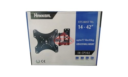 Кріплення ТВ Hannibal IH-CP302 чорний Кронштейн Виносний поворотно-похилий 14-42" до 35 кг 100339 - 1